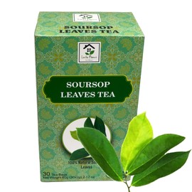 100% Natural Soursop Leaves Tea 30 x 2g Teabags Hoja De Guanabana Entera Natural Herbs Leaf Tea Bags Organic Dried Graviola Hand Harvested from Sri Lanka/Ceylon - Lanka Flavors Feel Different