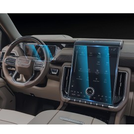 CDEFG For 2025 2026 GMC Yukon Screen Protector - (2PCS) 9H HD Tempered Glass - Yukon (Elevation, AT4, Denali, AT4 Ultimate, Denali Ultimate) 16.8 Inch Touchscreen & 11 Inch Instrument Accessories
