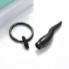 shajwo Creamtion Jewelry Italian Horn Urn Keychain for Ashes for