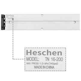 Heschen Pneumatic Air Cylinder TN16-200(TDA16-200) Bore 16mm Stroke 200mm Double Bar Double Acting Aluminium Pneumatic Air Cylinder with Magnet