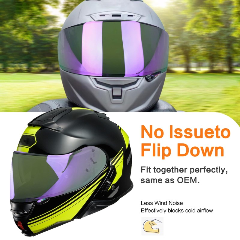 LKV RF-1200 RF 1200 Visor Replacement - CWR-1 Motocycle Helmet