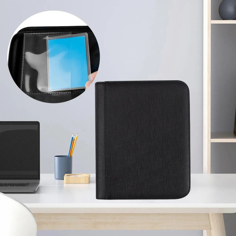 Portatarjetas Con Cremallera, 216 Posiciones Para Tarjetas