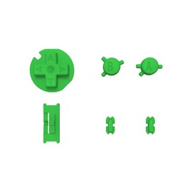 eXtremeRate Green Replacement Full Set Buttons for Gameboy Color GBC - Handheld Game Console NOT Included