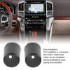 Aramox 2pcs Car Seat Heater Switch Knob, Rotary, Black, Manual