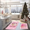 Capoda 2 Pieces Christmas Kitchen Rugs and Mats Set Non