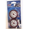 Autocom JDM RED TUNING DASH COMBO METER GAUGES THERMOMETER HYGROMETER