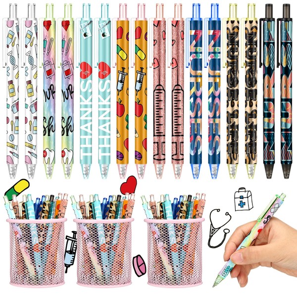 Leinuosen 120 Pcs Nurse Pens Bulk Pens for Nurses Nurse