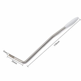 Push-in Style Tremolo Arm 5mm Stainless Steel Tremolo Arm Thread-in Style Tremolo Arm Electric Guitar Parts for Electric Guitar Tremolo Bridge