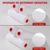 Mister Rui 4" Foam Paint Roller Covers 10-Pack, 50kg/m³ High