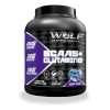 Aminoácidos Bcaas Glutamina Wolf 1kg Sabores Pre Mora Azul