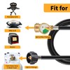 Onlyflame 12 FT Propane Extension Hose with Gauge - Propane