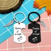 Memorial Gifts Sympathy Keychain for Loss Child of Dad Mom