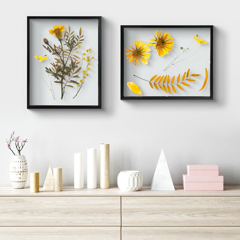 Frametory, 11x14 Floating Picture Frame - Metal Photo Frame -