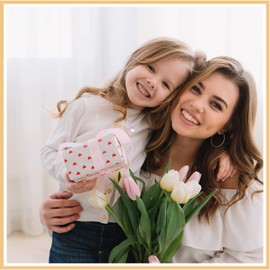 Aunis Mum Gifts from Daughter Mother and Daughter Necklace Mother Daughter Gifts from Mum Heart Matching Jewelry Gifts for Mum from Daughter