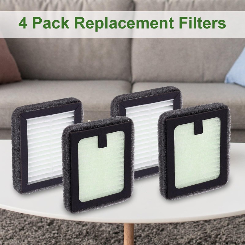 lasuroa 4pcs HEPA Filter Replacement Compatible with Baby Brezza Bottle