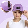 Girls Criss Cross Ponytail Hat Black Cat Baseball Cap Kids