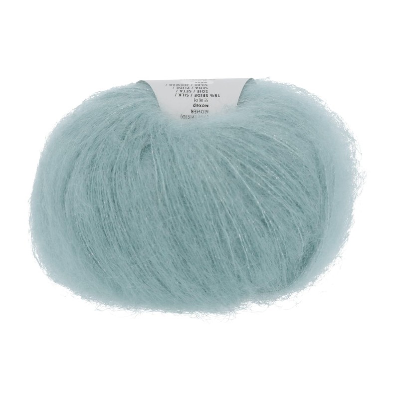 Lang Yarns Mohair Deluxe M Mint/Silver Colour (0071) – 25g/Approx.