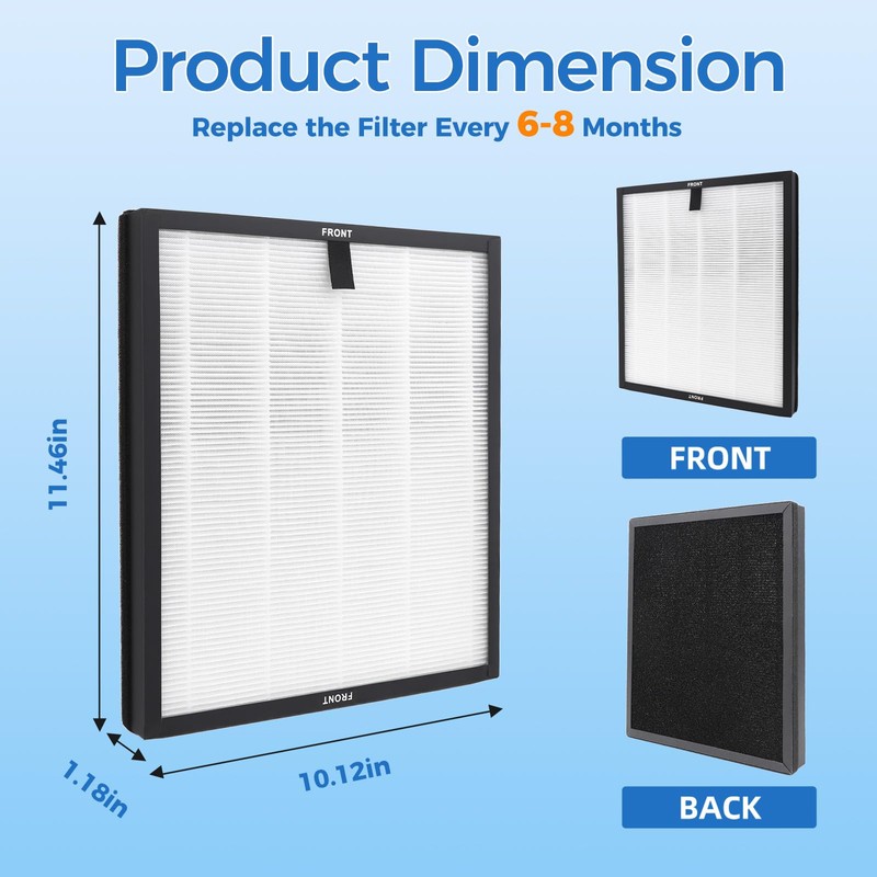 Scienraise 1 Pack HAP603 Replacement Filter Compatible with ECOSELF HAP603
