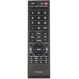 New CT-RC1US-16 Remote Control Replacement for Toshiba TV 28L110U 32L110U 32L220U 40L310U 43L310U 43L420U 49L310U 49L420U 55L310U 65L350U 19AV600 19C100U 24L4200 26C10