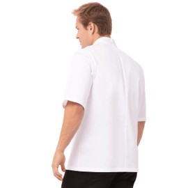 Chef Works Men's Tivoli Chef Coat, White, Small