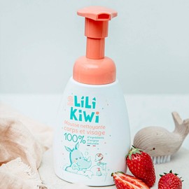 LiliKiwi Natural Baby Face and Body Cleansing Foam for babies & children - Gentle Care for Delicate Skin, 250 ml