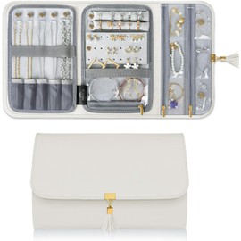 Lidxfeo Jewellery Organiser Jewellery Bag, Velvet Jewellery Rolls, Jewellery Roll Storage Travel, for Bracelets, Necklaces, Earrings and More Jewellery, for Travel, Holidays etc