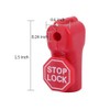 Eau 100 Packs of Peg Hook Locks Retail Shop Security