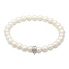 Women's Freshwater Pearl Bracelet (6 mm) Bracelet with Charm Carrier