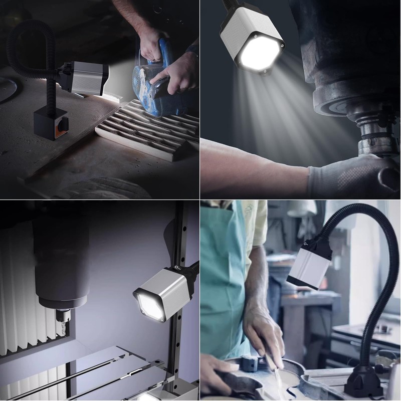 28LEDs Magnetic Light, 1320 Lumen 120v Flexible Gooseneck Work Light