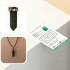 VIE VIE Double Point Pencil Pendant, Black String (Green Aventurine)