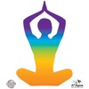 Yoga Colorful - Vinyl Sticker Waterproof Decal