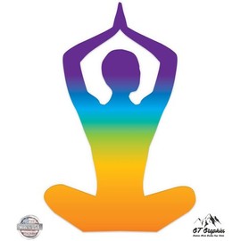 Yoga Colorful - Vinyl Sticker Waterproof Decal