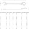 TEKTON 17 mm Reversible 12-Point Ratcheting Combination Wrench | WRC23417