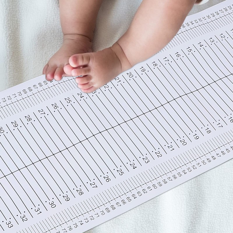 POPETPOP Baby Measuring Mat Baby Infantometer Height Ruler Measuring Mat