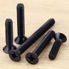 #10-24 x 2 Flat Head Machine Screws Black, Phillips Drive,