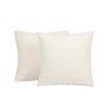 Highams 2 x Boucle Teddy Fleece Cushion Covers Fluffy Warm