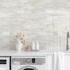 Vamos Tile 100-Piece Glossy Wooden Marble Grain Peel and Stick