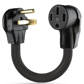 NEMA 6-50P to 14-50R EV Charger Adapter Cord - UL Certificate, 250V 3 Prong Dryer Outlet Male Plug to 50 Amp 4 Prong Female Connector, Heavy Duty Pure Copper Connector for Level 2 EV Charging