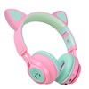 Riwbox CT-7 Cat Ear Bluetooth Headphones, LED Light Up Bluetooth