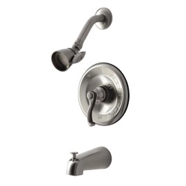 Kingston Brass Tub and Shower Faucet - Brushed Nickel