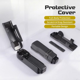 uconsmimo Upper Shell/Cover for DJI Osmo Pocket 3 Gimbal/Lens/Screen Protective Lid for Osmo Pocket 3,Disassembly Free Protective Cover with Anti-slip Silicone Strap