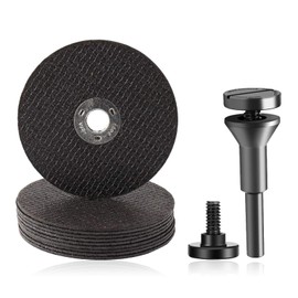 1/4 Stem Mounting Mandrel with 10pcs 3 inch Cut Off Wheels Kit,Drill Bit Tool Die Grinder,Sturdy Replacement Cut Off Wheel Set,Die Grinder Rotary Tool for Cutter Discs Rotary Tool Drill Attachment