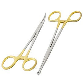 AAProTools No Scalpel Vasectomy Forceps Set Ring Fixation 14 cm