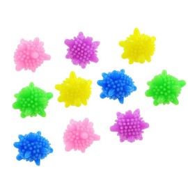 iSuperb Laundry Balls, Set of 10, Dryer Balls, Laundry Balls, Sofener, Laundry Goods, Dirt Remover, Won't Damage Clothes, Anti-Static, Tangle-Free, Clean, For Home Use, Washing Machine, Sea Star Type