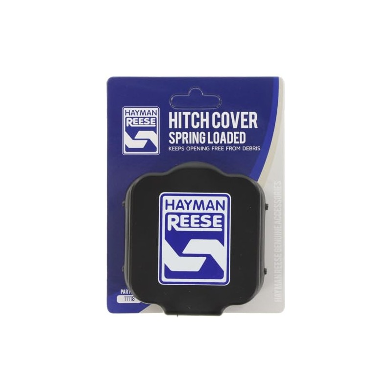 HAYMAN REESE Black Hitch Mount Cover W/Spring Loaded Cover For