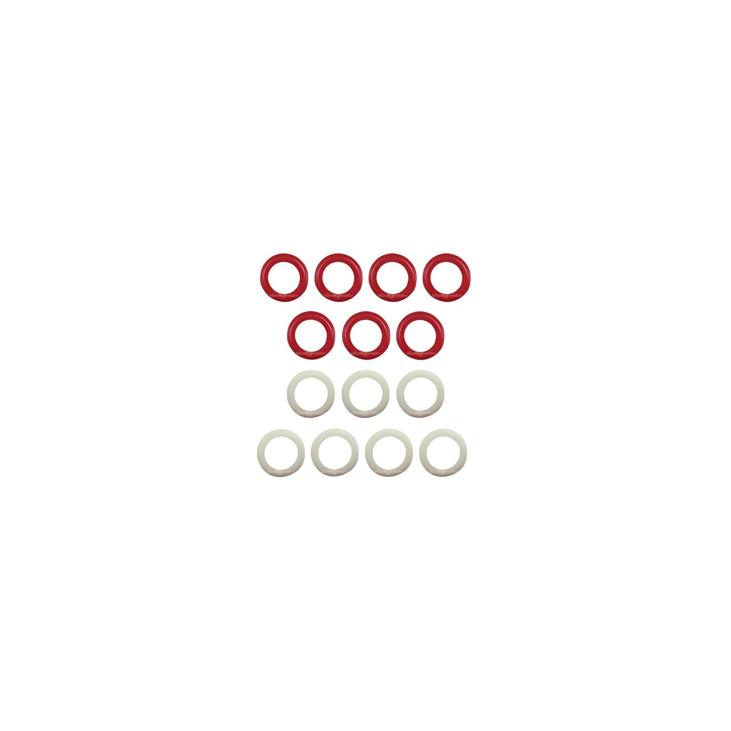 Billiard Evolution Large Rubber Rings for Bumper Pool Table: 7 Red and ...
