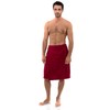 TowelSelections Men's Wrap Adjustable Cotton Fleece Shower Bath Gym Cover