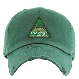 Shire Embroidery Dad Hat Adjustable Embroidered Park Cap (Hunter Green)