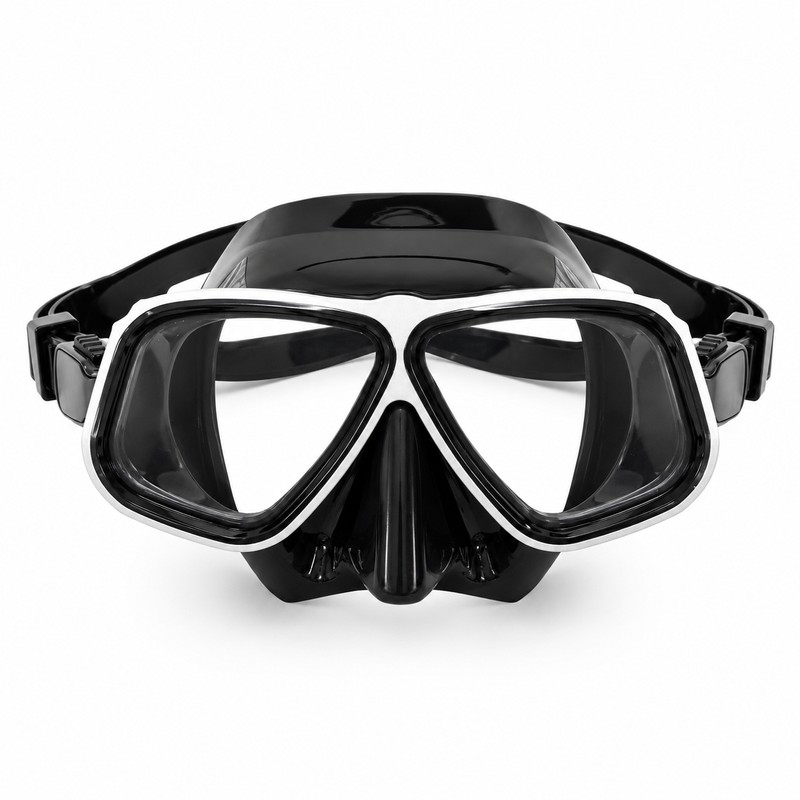 Two-Window Snorkel Diving Mask for Adults – Wide View Anti-Fog