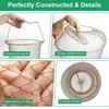 AIMALL Galvanized Fish Cage with Spring Door for Fishing, Portable
